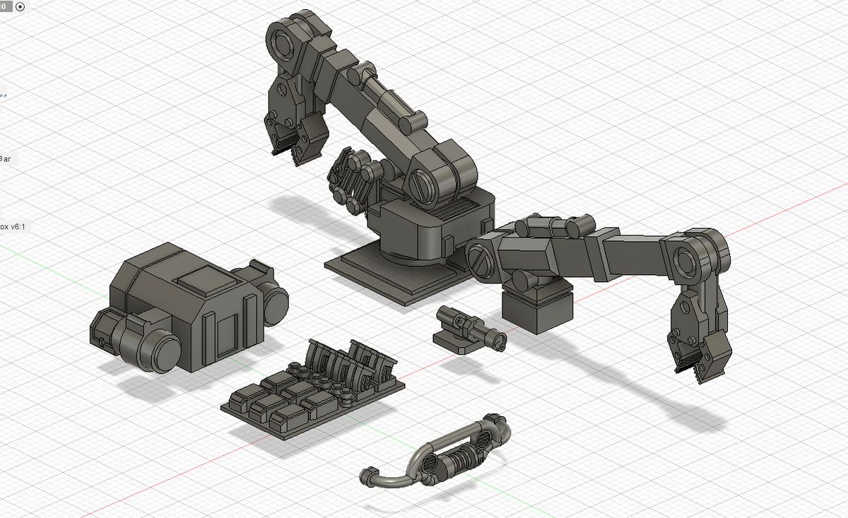 Uncle_Heavy_Gea's tweet photo. 【Info】Mech Upgrade Parts 2022
更新情報。ビークル改造パーツとEWメカヘッド
Conversion parts for supply vehicles. EW Mech head.
https://t.co/liYk2fgGg6
#STL #3Dprinting #12mm #add_on #mini #HeavyGear https://t.co/98vSyEt85O