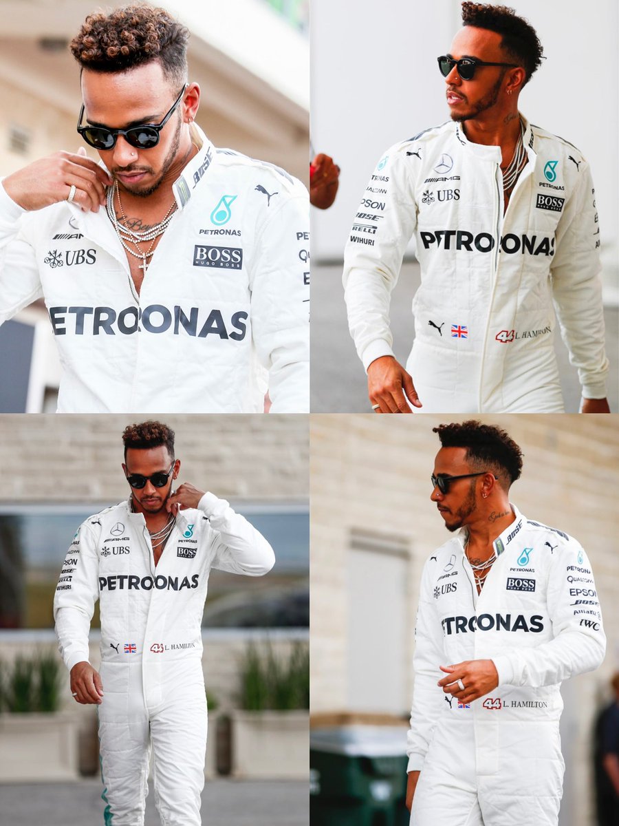 RT @LEWISHAMIL7ON: Lewis Hamilton in his white Mercedes race suit. https://t.co/5eEW3sIcGx