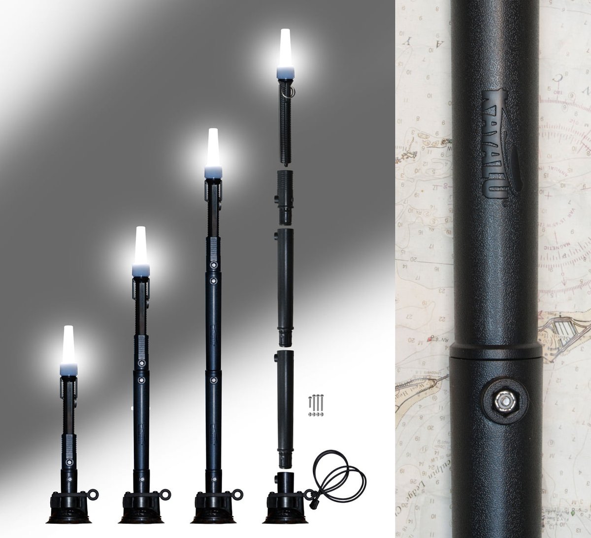 KayaluGear's tweet photo. New Product: Kayalu WaterTorch XT kayak and stand–up paddleboard light with RAM Mounts "power-locking" suction cup. #watertorchXT
MSRP: $79.95 
Intro Sale Price: $69.95
https://t.co/Ta2xvNQ8qd https://t.co/dAVA0CZvjD