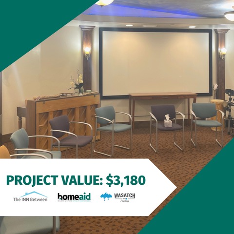 HomeaidUtah's tweet image. Another success at The INN Between thanks to Wasatch Painting! Wasatch generously provided materials and labor to paint The INN Between Community Room, three client rooms and a newly remodeled client bathroom.
 
#collaborateforsuccess #homeaid