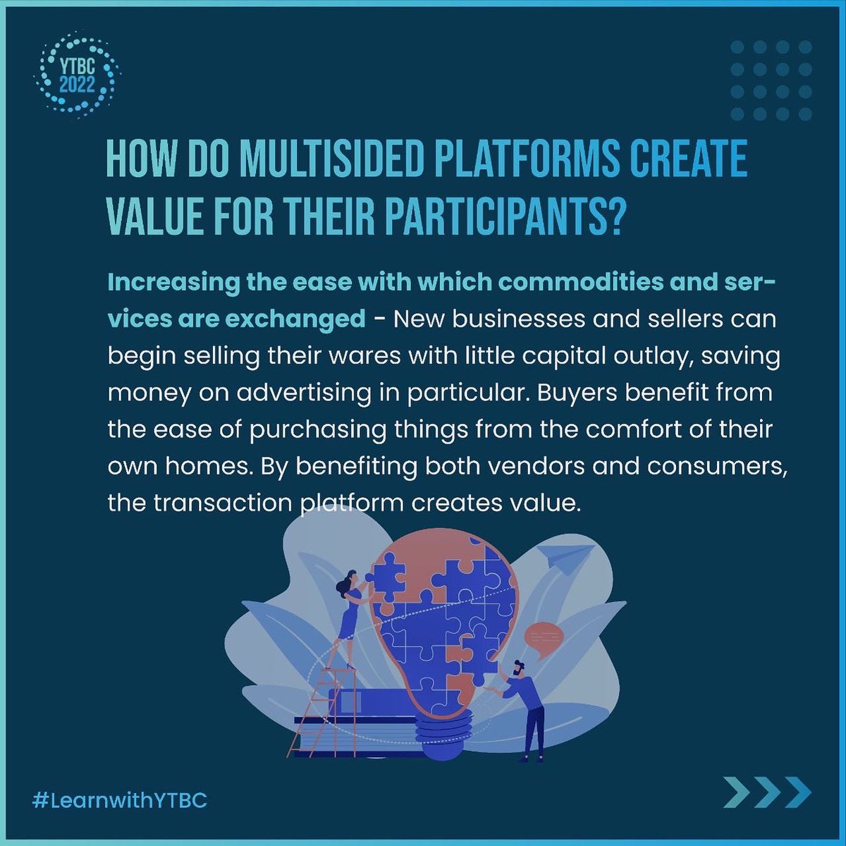 2021Ytbc's tweet image. By engaging groups from both supply and demand sides of the equation, ‘Multi-sided Platform Models’ synergize various ecosystem actors optimally, unleashing powerful forces of growth. Take an illuminating dive into this business model! 
#ytbc #multisidedmodel #business