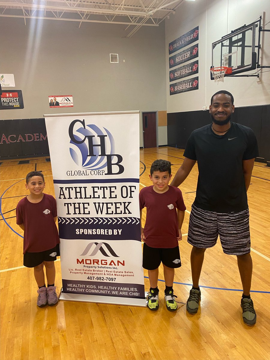 Congratulations to our Morgan Property Solutions student athlete of the week, Lorenzo and Christian.