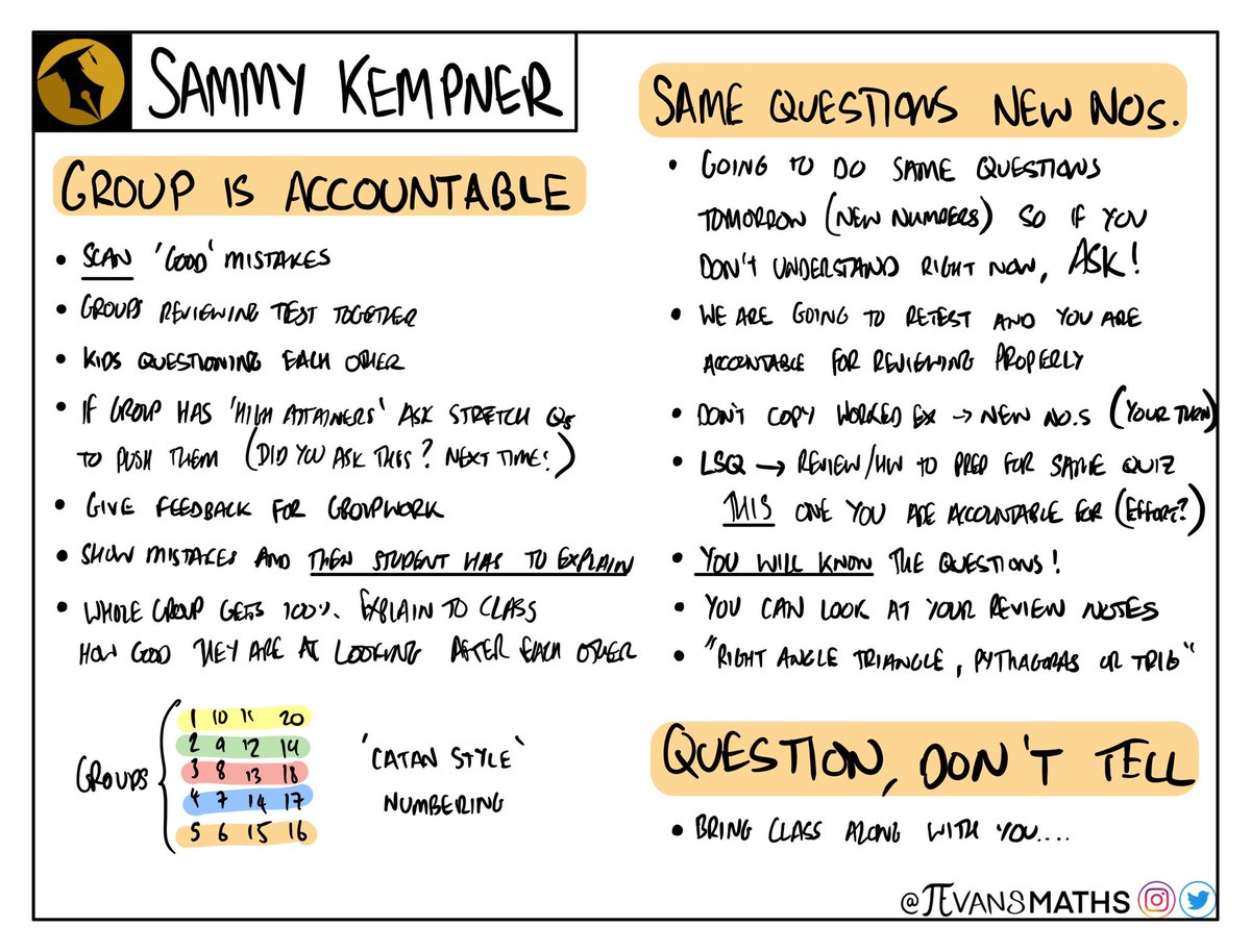 JevansMaths's tweet image. Thoroughly enjoyed Sammy Kempner on @mrbartonmaths @tips4teachers 
Link to Podcast: tipsforteachers.co.uk/sammy-kempner/
Link to Videos: tipsforteachers.co.uk/videos/

Sorry for repost due to spelling mistake… hope there is a tip about reading the ‘question’ soon(!)
