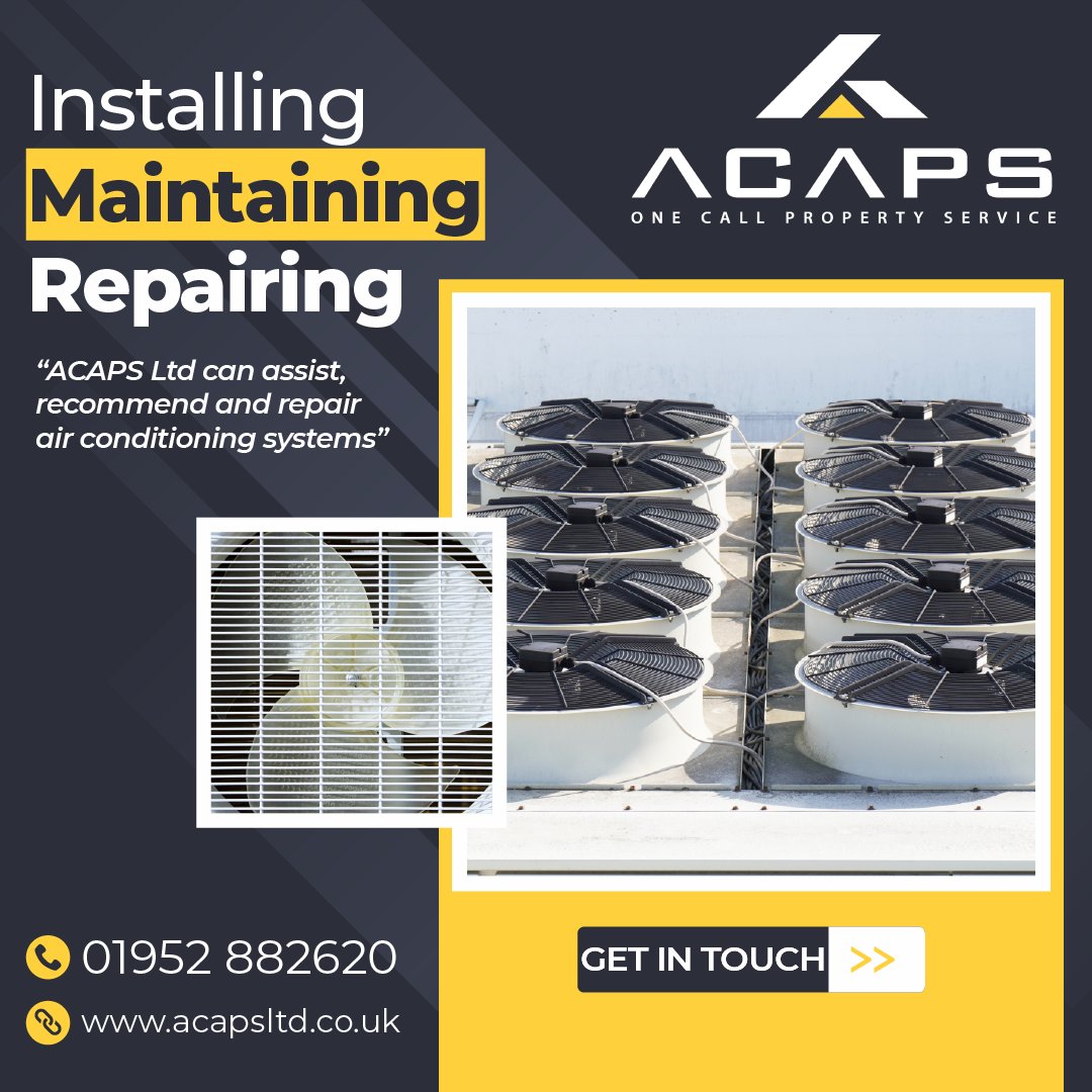 mawebdesign_uk's tweet photo. 🟡 With years of experience installing, maintaining and repairing air conditioning systems across the West Midlands, ACAPS Ltd can assist, recommend and repair.

🌐 https://t.co/sS35S1WXKJ
🔗 #AcapsLtd #Heating #Ventilation #Aircon #HVAC #Electrical https://t.co/exDFSZjNjN