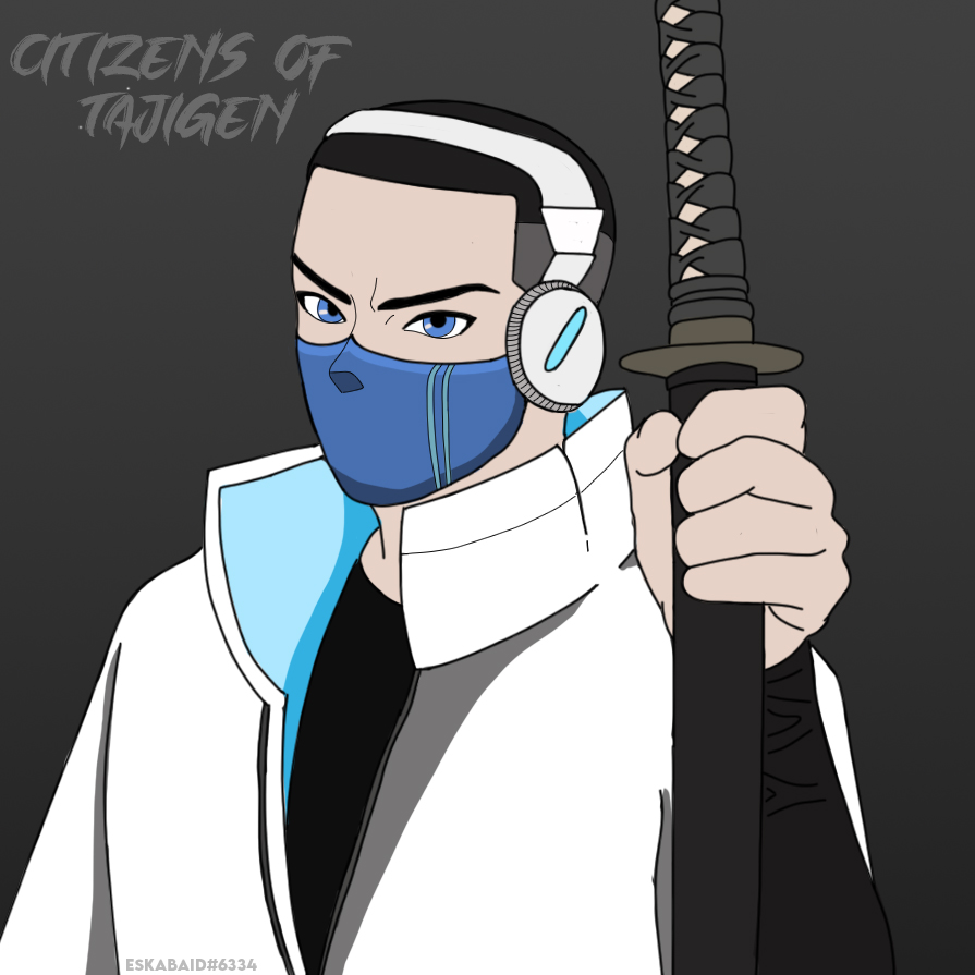 eska_nft's tweet photo. My first @0xTajigen fanart!! Still have a lot to learn when it comes to drawing but I enjoyed making this one because the art style is dope π€©
I hope you love it as much as I loved making it for you, guys!!
#CitizensOfTajigen https://t.co/B5GZbOcVOl