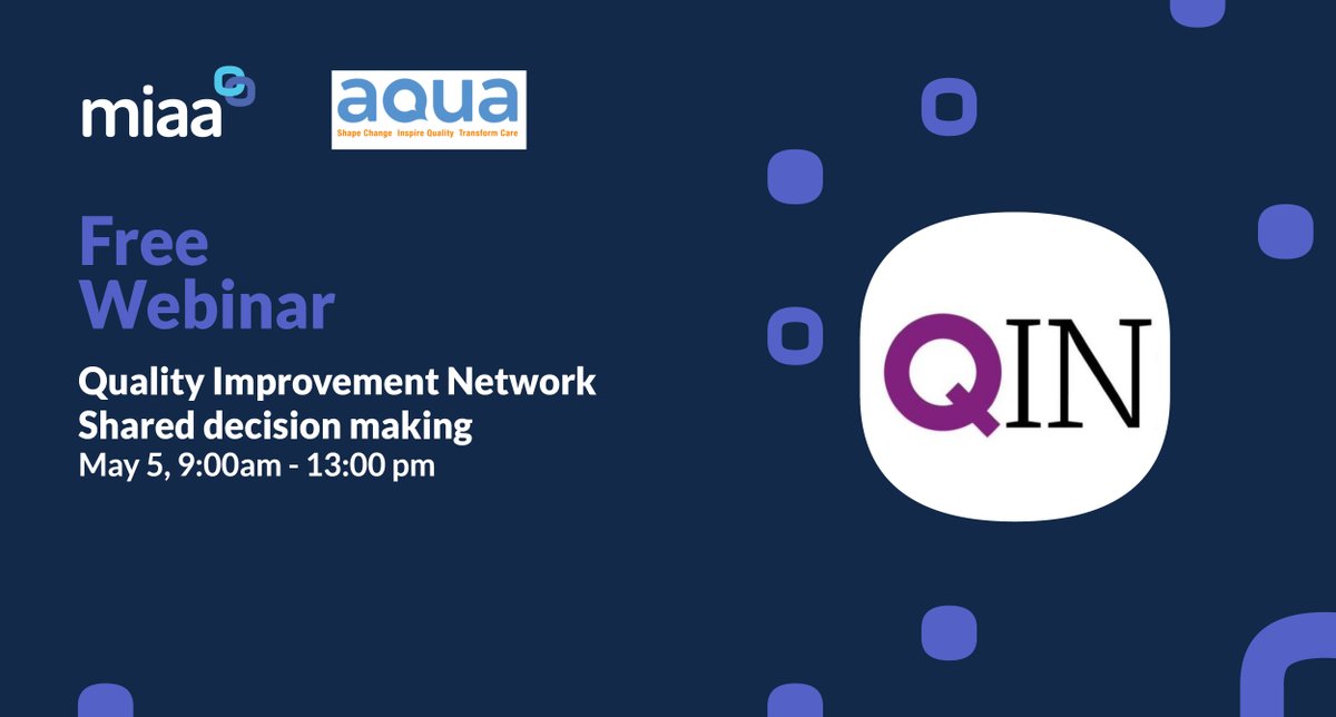 MIAANHS's tweet photo. This workshop with @Aqua_NHS will show you how organisations can improve staff awareness of the importance of patient involvement.

More information: https://t.co/0x1l0iLN7M

#QCommunity #QI https://t.co/tTVEg7ZprM