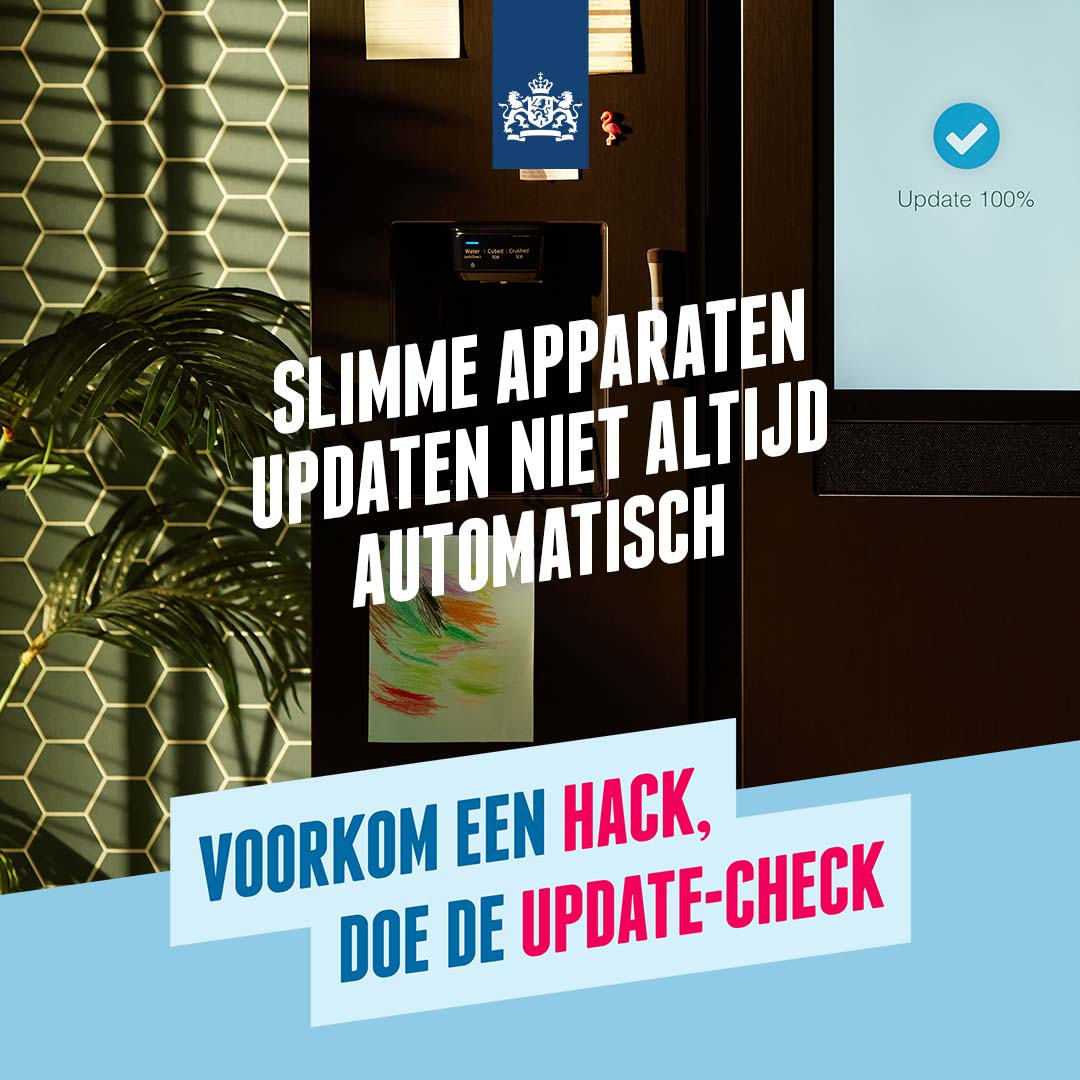 Doe je updates
Voorkom dat je slimme apparaten onderdeel van een #botnet worden. Zorg ervoor dat al je apparaten automatisch (of regelmatig) geüpdatet worden.
veiliginternetten.nl/doejeupdates/
#veiliginternetten #doejeupdates