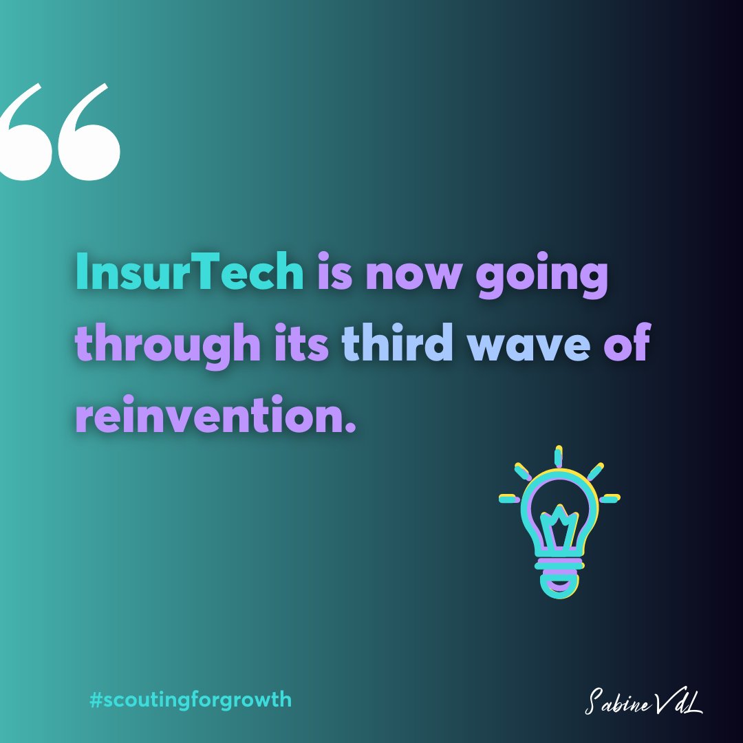 SabineVdL's tweet photo. @thisismattj Indeed, it feels like #insurtech is going through its third wave of #reinvention. Moving from front end only proposition, to using advanced technology to now building #digitalecosystems https://t.co/uSjMA4Uj7h