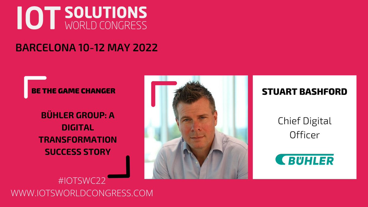 Our Chief Digital Officer <a href="/Sbash999/">Stuart Bashford</a> will speak about our digital transformation success story at IOT Solutions World Congress from May 10-12 in Barcelona. Use the VIP code XHEZ98PK to get 50% full-conference pricing, or KRHPYCSC for a free Expo+ pass. 
#IOTSWC22 #IOT #AI
