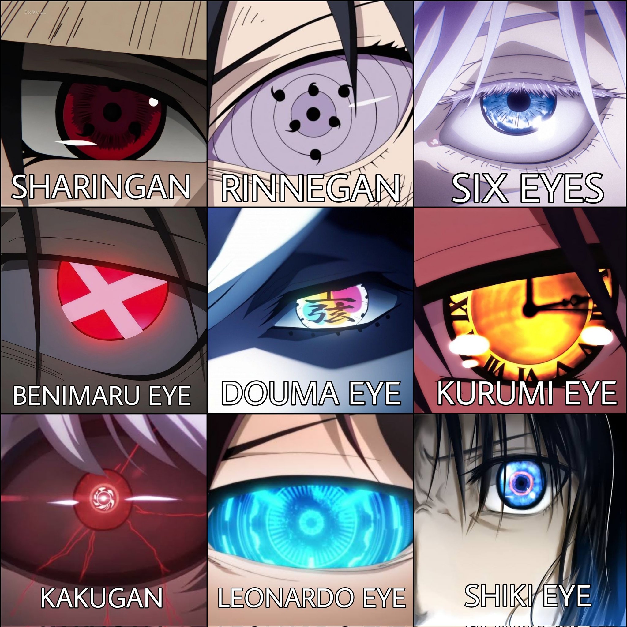 10 best designs for anime eyes, ranked