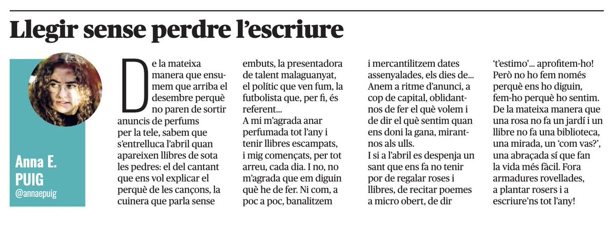 annaepuig's tweet photo. '...fora armadures rovellades, a plantar rosers i a escriure’ns tot l’any!' 

La revista @AquiBergueda d'abril la trobareu a https://t.co/pRGiowz0US 🔝🐉 https://t.co/l4JwL9jIyG