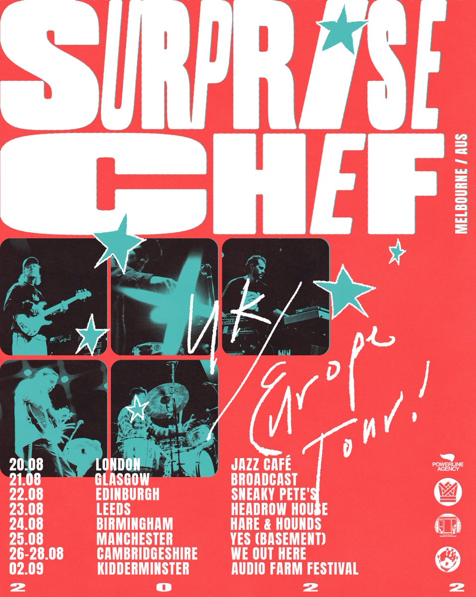 MR BONGO (@therealmrbongo) on Twitter photo The Aussie powerhouses <a href="/surprise_chef/">Surprise Chef</a> are finally making a trip to the EU & UK!
Don’t miss out on seeing these guys in the flesh, it’s going to be one to remember. The Aussie powerhouses <a href="/surprise_chef/">Surprise Chef</a> are finally making a trip to the EU & UK!
Don’t miss out on seeing these guys in the flesh, it’s going to be one to remember.