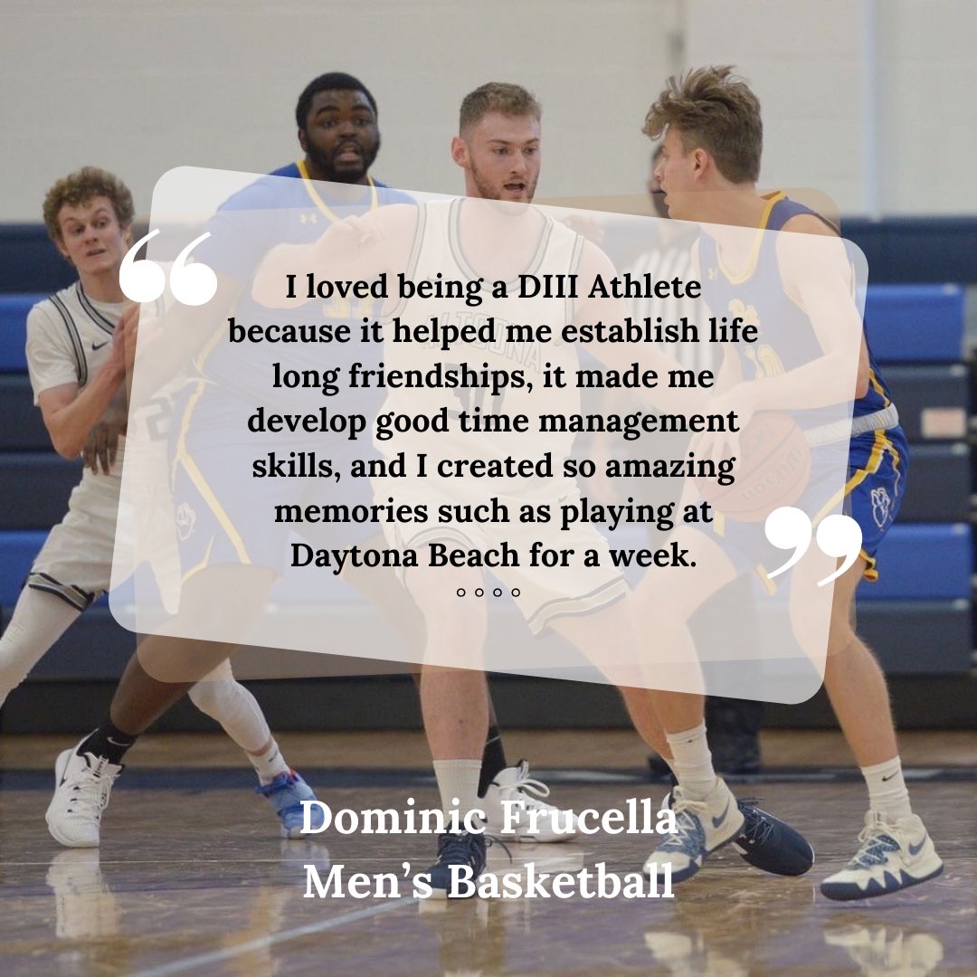SAACpsaltoona's tweet photo. Day 3 of DIII week features men’s basketball player Dom Frucella! 🏀 #whyd3 #d3week

@PSAltoonaLions @CoachMcGreal @dom_giuseppe22 https://t.co/d5VTnEdBPM