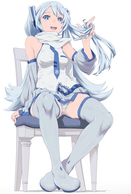 白というか雪 #白の日 #初音ミク 