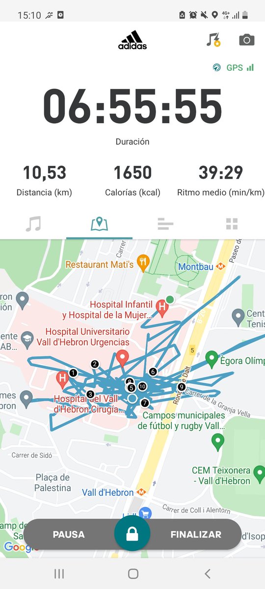 Olga_SimoServat's tweet photo. @HVH_Endocrino No em compta els passos però crec que ja ho tinc! Aquí es camina força! https://t.co/AavT52sQaJ