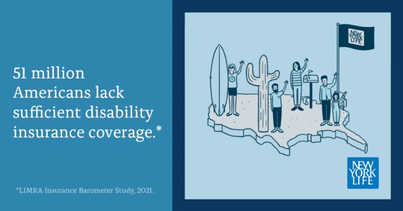 NewYorkLife's tweet photo. Your paycheck is not just a paycheck. It's groceries, a mortgage payment—everything you need to help provide for your family. Learn how New York Life's disability insurance can help protect against loss of income due to a disabling event. #DIAM22