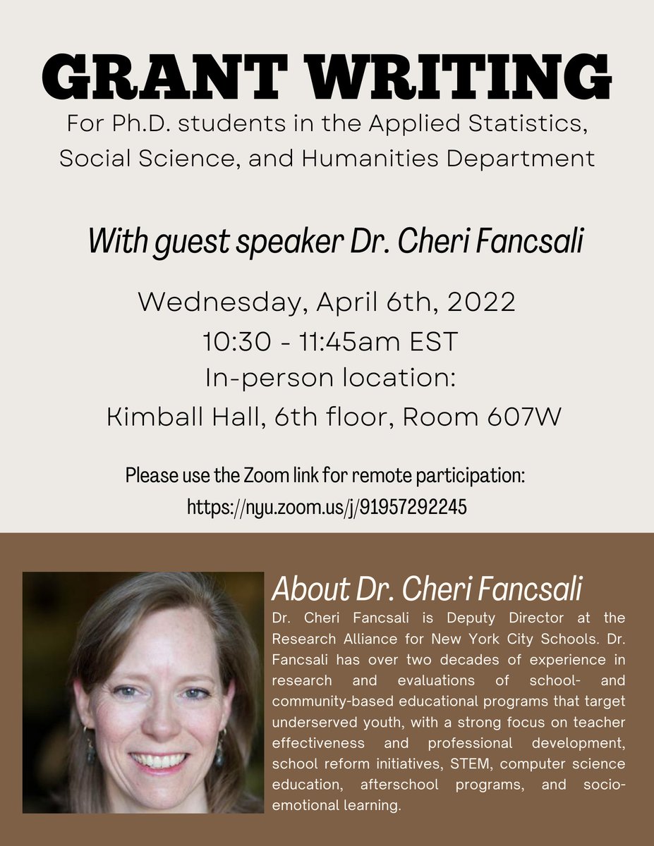 NYU Steinhardt ASH tweet media