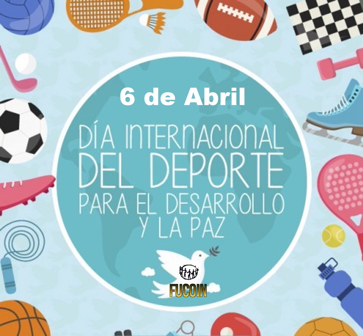 fucoin's tweet photo. 6 de Abril: Se conmemora el Día Internacional del Deporte para el Desarrollo y la Paz!

LA ONU DECRETÓ SU CREACIÓN
Fue el 23 de agosto de 2013 en el 67 Período de Sesiones de la Asamblea General de las Naciones Unidas.

FUCOIN junto al deporte
https://t.co/dwU3lxwh7z https://t.co/yJecZwEkq1