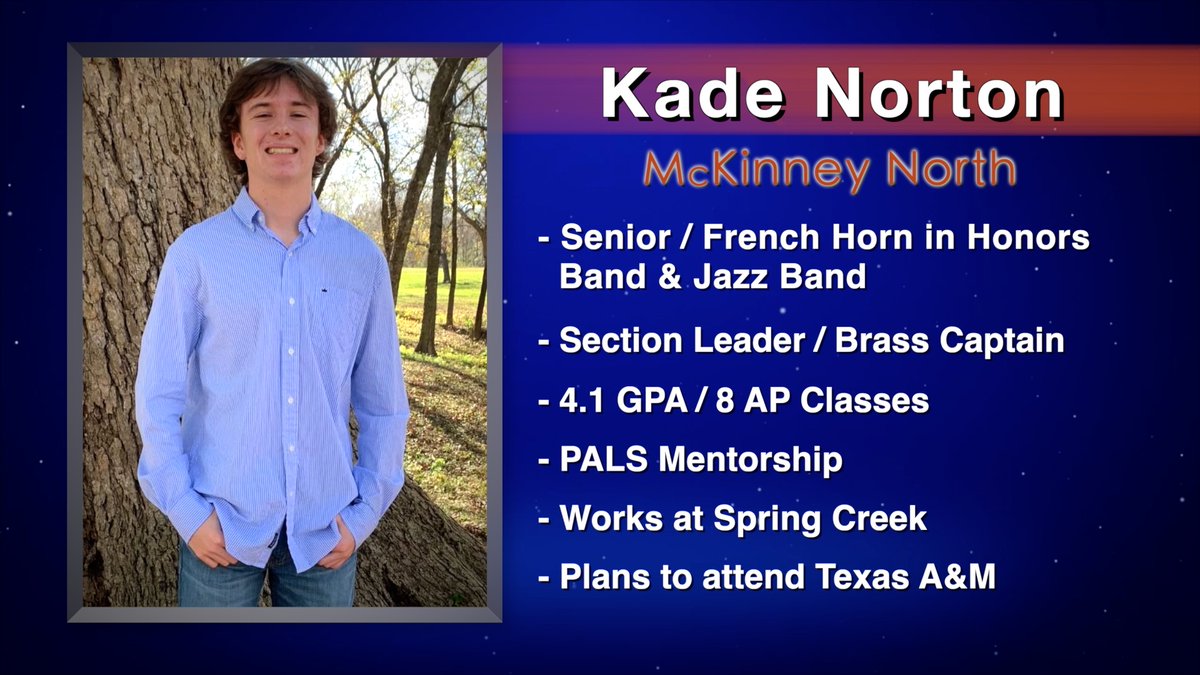 Congrats to Kade Norton! Our Dennis Baker State Farm Scholar Artist of the Week <a href="/McKinneyNorthHS/">McKinney North HS</a> 
See video: youtu.be/6KDCBj9TZzA
