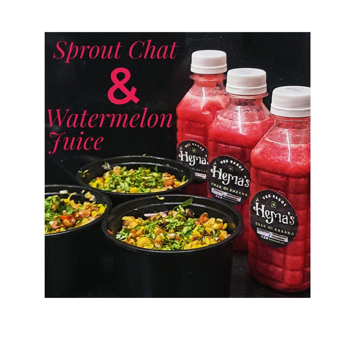 HemasVegRasoi's tweet photo. Served refreshing #WatermelonJuice to CORPORATE HOUSE with chatpata #SproutChat to the #foodies,for #EveningSnacks.
Call 8976764660 for #Homemade #Snacks #Lunch
We accept #EveningSnacks order for compact corporate office set up ( 20/30staff).Time:5-7pm.
#HomeChef #Matunga. https://t.co/9VxmzXJgbY