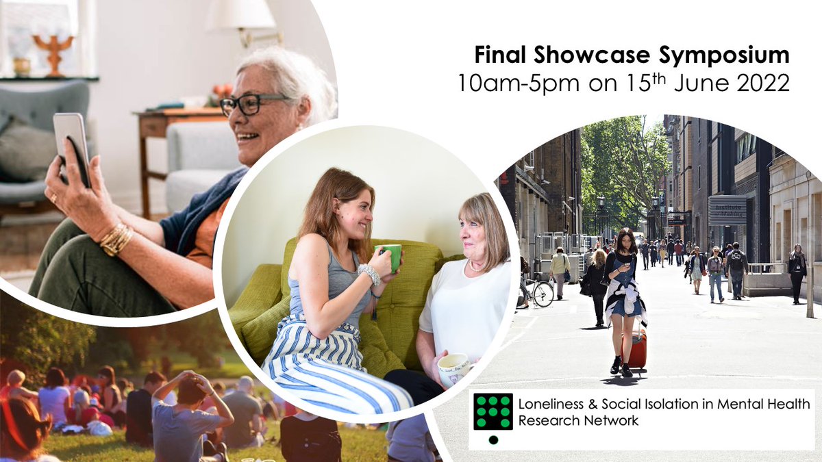 UCL_Loneliness's tweet photo. Want to know about the latest research into #loneliness, social isolation and #mentalhealth? Look no further - you can now register for our online Final Showcase Symposium, happening on 15th June: https://t.co/PLOWN5bsnX

#mhloneliness #mentalhealthresearchmatters https://t.co/kKAApmQFOZ