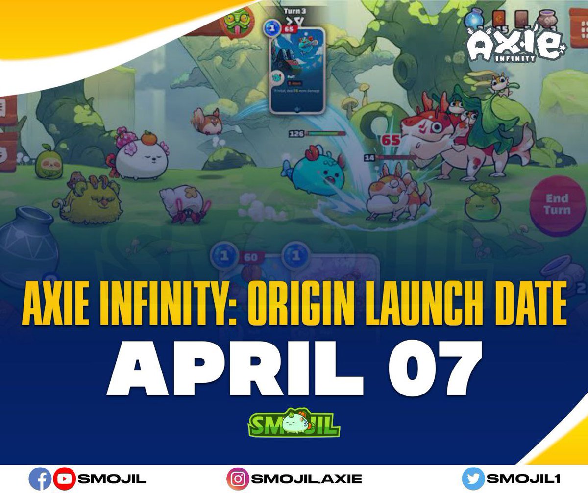Smojil1's tweet photo. ORIGIN TOMORROW! 💯🚀

Follow us on:
IG: smojil.axie
Twitter: Smojil1
YouTube: Smojil
#axieinfinity #axiephilippines #axieinfinityscholarship #axies #axiescholarship #axie https://t.co/oZDEYKje4C