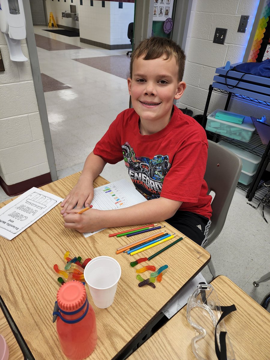 jewellclass's tweet photo. Graphing Gummy Worms #handson #computationalthinking #collectingdata #analyzingdata #wormweek @RoundHillES https://t.co/U6r23xgxMG