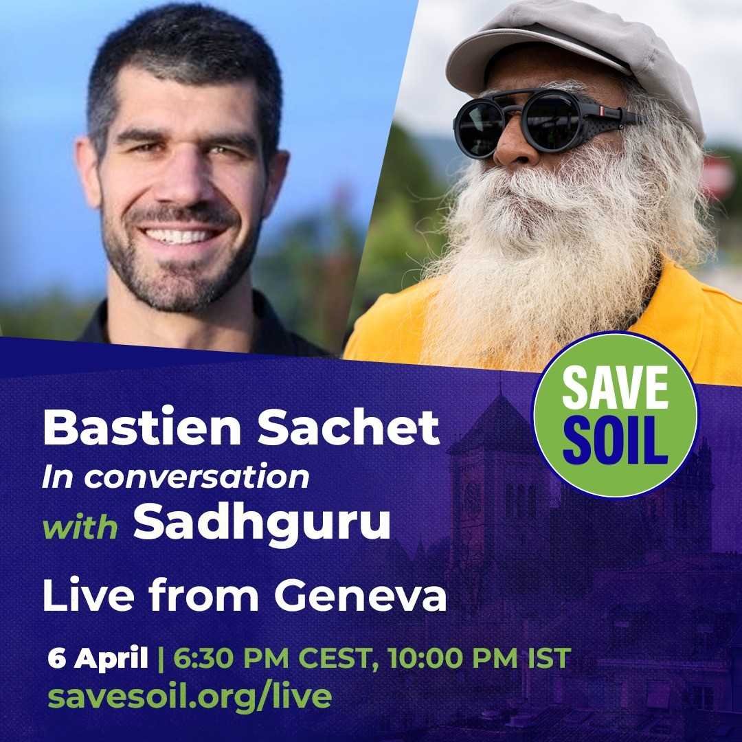EarthwormGlobal's tweet photo. 📢 This evening, join our CEO Bastien SACHET in a conversation with #Sadhguru, LIVE from Geneva as they speak about the importance of soil, its health and why we need to #LookDownToo
Tune in LIVE here:
(6.30pm CET)
➡️ https://t.co/ZPVMstKepC
@ishafoundation https://t.co/8uA6gthvWQ