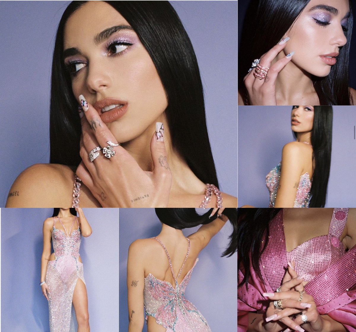 radicalcptimism's tweet photo. Dua Lipa at the Grammys 

2021                              2022 https://t.co/jwUxOdFLBc
