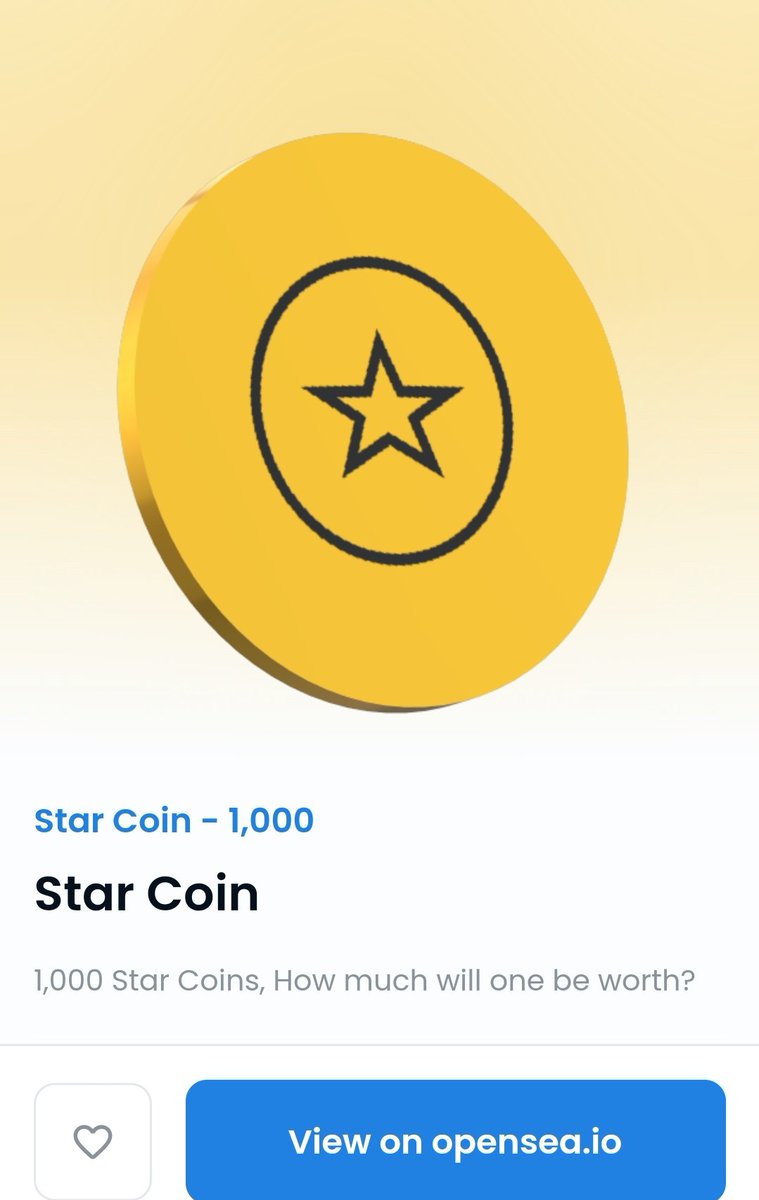 I am giving away one free Star Coin Nft (300$)

⏬Rules⏬
-Follow me @ItsmeAlperenn 
-Like&amp;Rt 🔃
-Tag 3 Friends 
(Every tag=Extra entry)

Picking winners in 24hrs 🤝
#NFT #NFTGiveaway