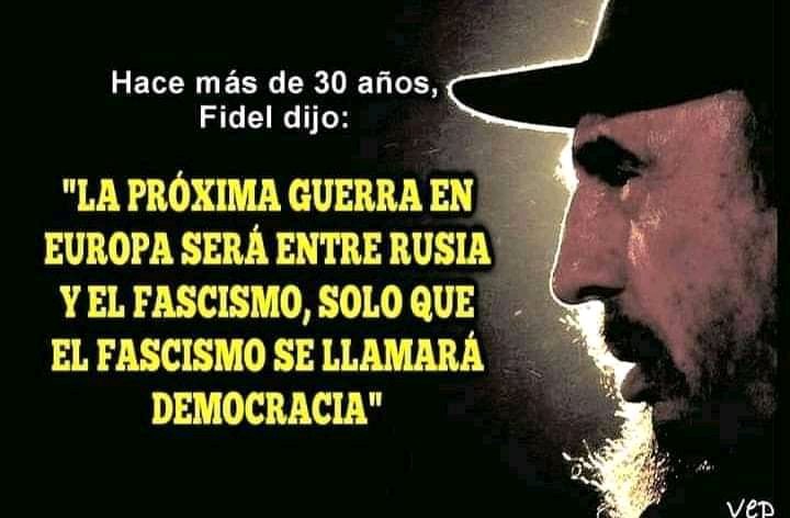 Cómo no creer en seres tan visionarios como Fidel Castro... 👇