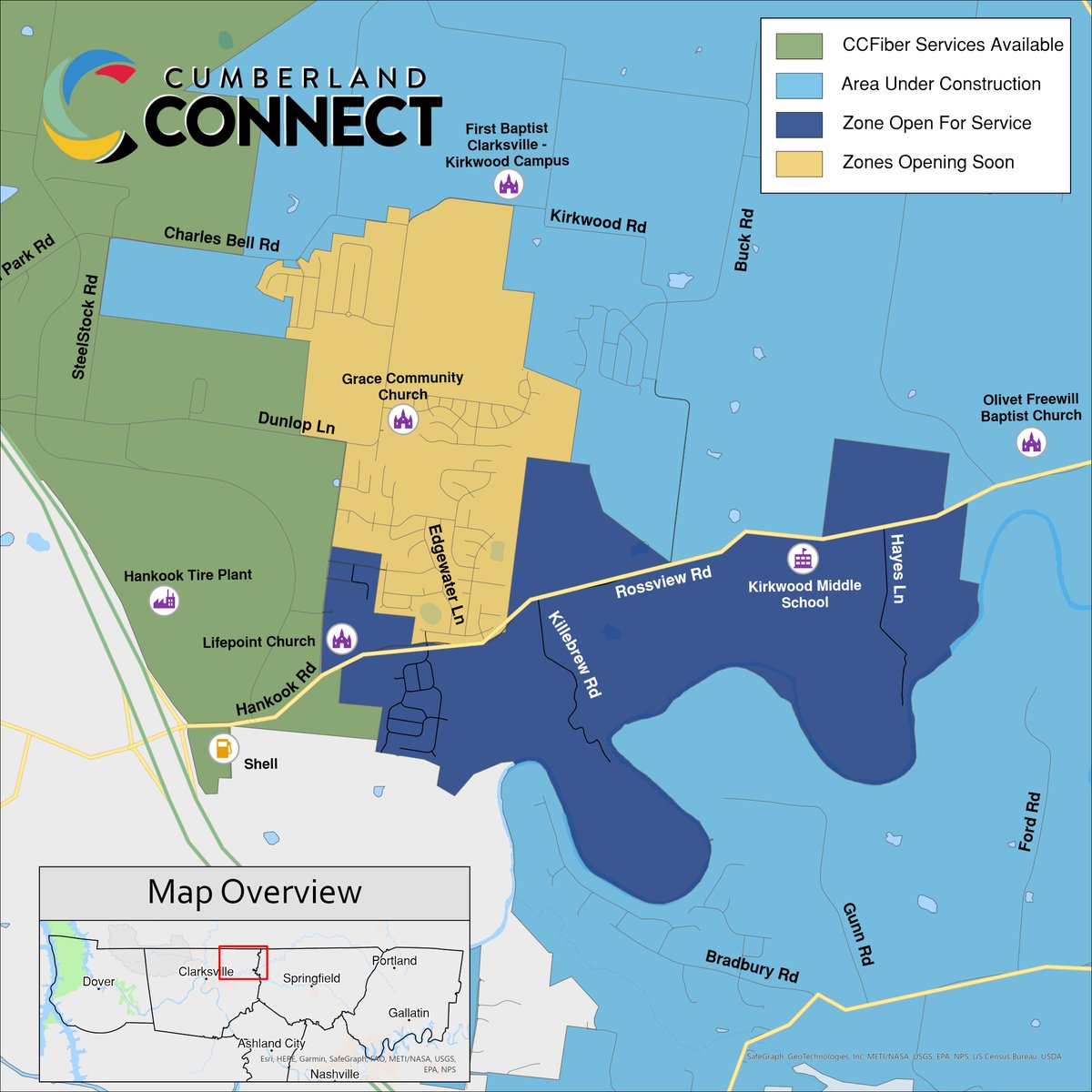 GetCCFiber's tweet photo. 🚀NEW ZONE! Everyone in the dark blue area on the map can now sign up for CCFiber! Search an address to check availability➡️ https://t.co/UVoHQ2SmBl
Ready to sign up?➡️Click https://t.co/uRvSoUlzDH to sign in to your SmartHub acct & click "My Services" to get started! #GetCCFiber https://t.co/kRxx2XQm6f