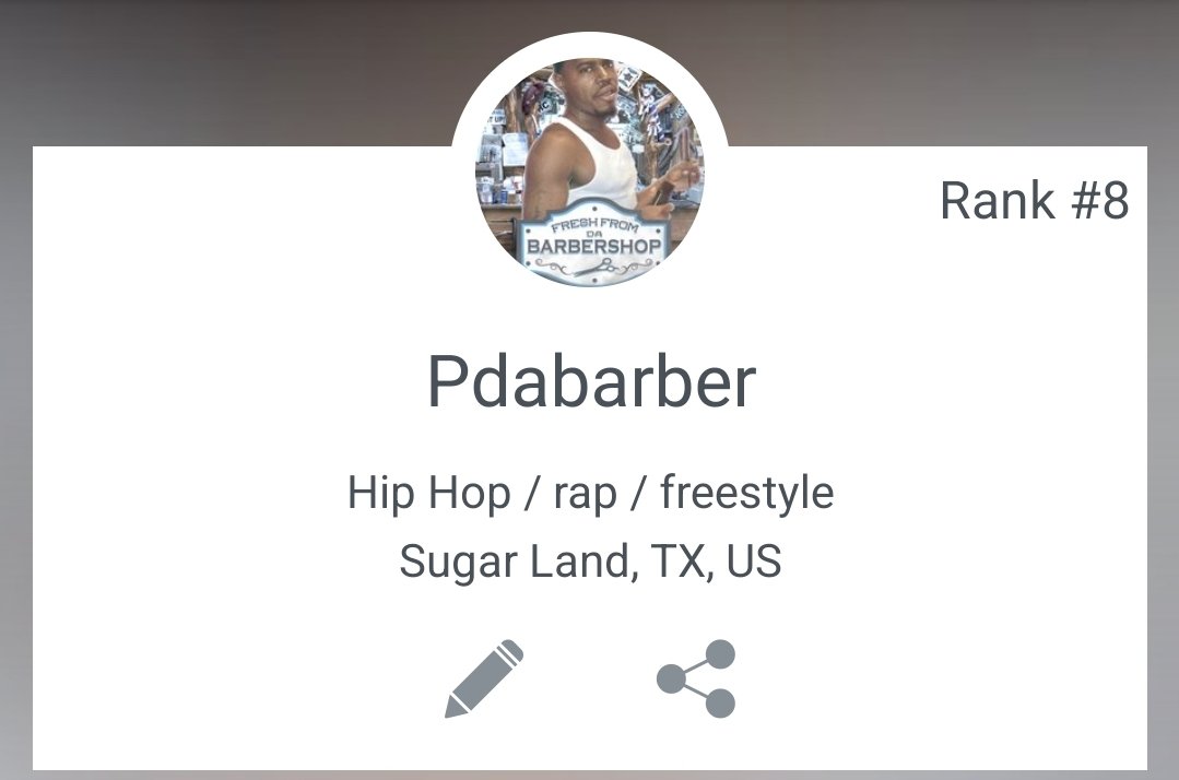 pdabarber's tweet photo. Check Out Pdabarber on ReverbNation! - I'm trying to be #1 https://t.co/2vvQCEIuLb https://t.co/2eUL8Hv91v
