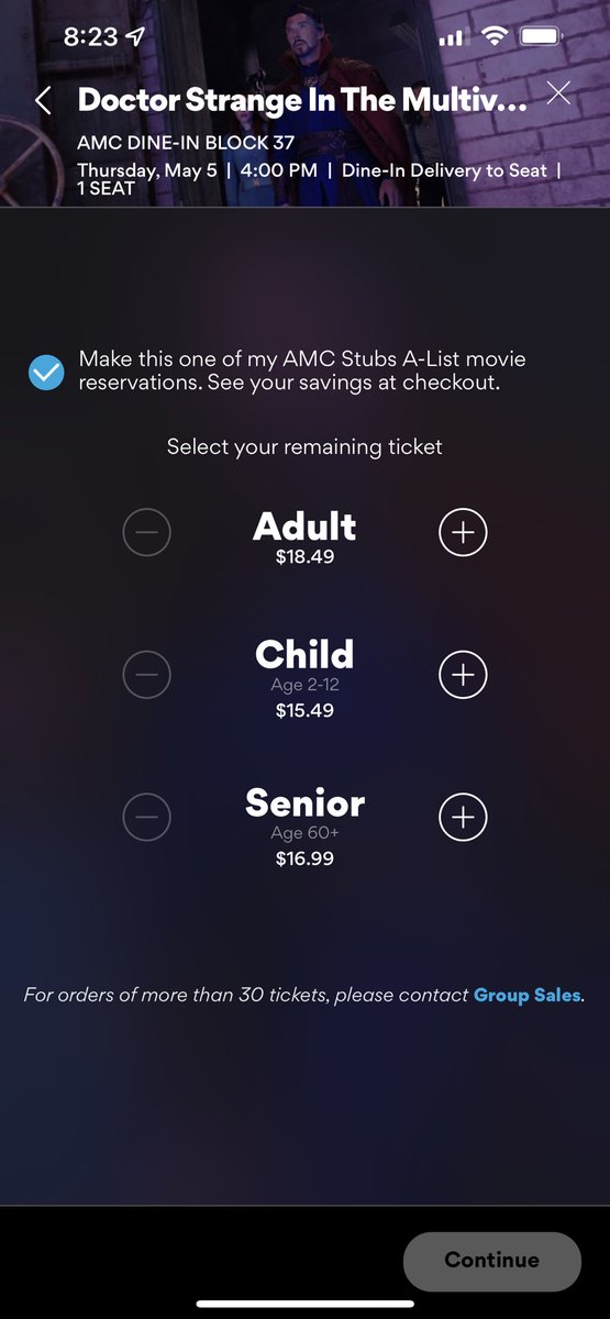 darianjofficial's tweet photo. @AMCTheatres @MarvelStudios Y’all need to FIX THIS expeditiously!!!! I have waited two YEARS for this film and I can’t make a reservation with my AList subscription! What’s the point of paying for the perks if I can’t use them when they matter most?! #ALISTHELP App keeps crashing too! https://t.co/gskLpUyg1Y