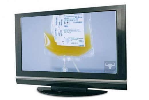Labbufala's tweet photo. #Pfizer brevetta il primo televisore al plasma #iperimmune. https://t.co/fLK4Sth0pl