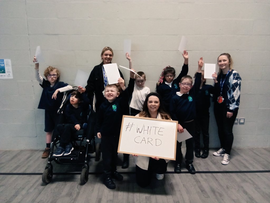 SENDactive's tweet photo. At our @IDSDP Festival on Monday, young people and staff from @Sherbournetweet and @Evergreen_Sch as well as Sports Leaders from @NCSBedworth, showed that sport is for everyone by holding up a #WhiteCard @peaceandsport @sportanddev @SFDCoalition #IDSDP2022 #April6 #OpenGoal https://t.co/RbfBGEjH5a