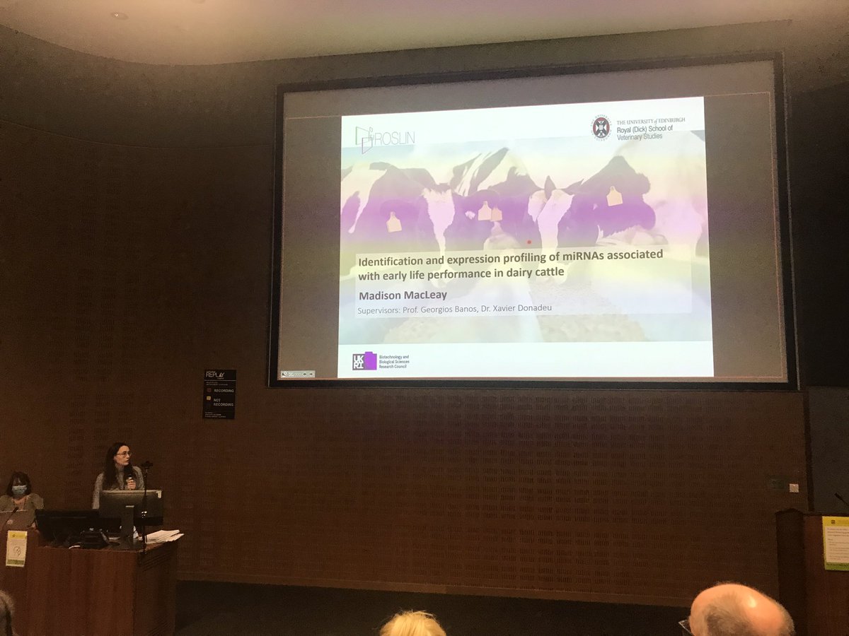 Really proud of our last year students presenting at the Student Research Day at <a href="/roslininstitute/">The Roslin Institute</a>!!. Very well done to both Madison MacLeay and Karolina Kaseja on their amazing presentations!! #StudentResearchDay <a href="/KaKaseja/">Karolina Kaseja</a>