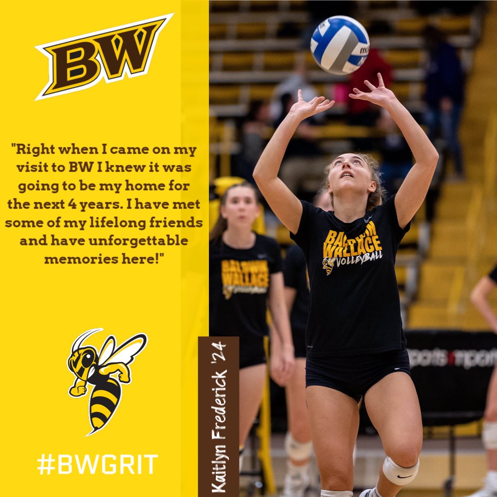 BW_wvolleyball's tweet photo. In another edition of #whywednesday, Sophomore setter Kaitlyn Frederick shares her #WhyBW https://t.co/dxKSCqDZGV