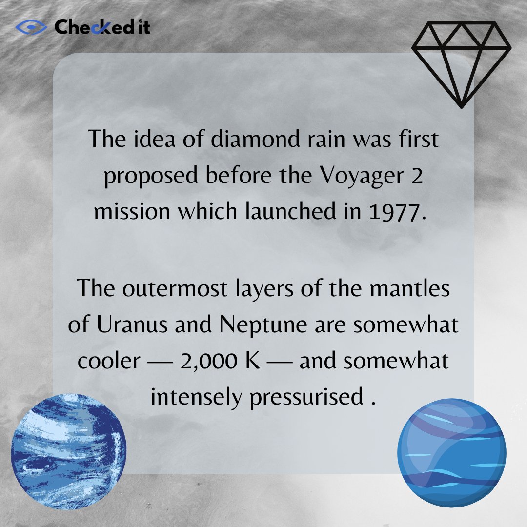 CheckedIt1's tweet photo. Diamond rain on Uranus and Neptune.
#diamondrain #urnaus #neptune #space #checkedit #checked_it #educhecked https://t.co/7nKb0q6LXn