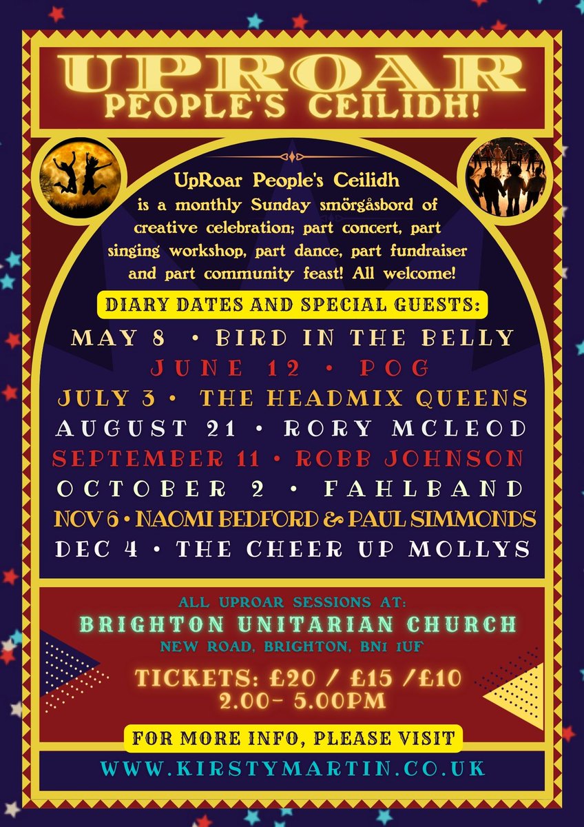 📢Our fantastic folk line-up for 2022 is here!

We're super excited to confirm that <a href="/PogBrighton/">Pog</a> #TheHeadMixQueens <a href="/rorytalkative/">rory mcleod</a> <a href="/RobbJJohnson/">Robb Johnson</a> #Fahlband <a href="/NaomiBedford/">Naomi Bedford</a> &amp; <a href="/CheerUpMollys/">The Cheer Up Mollys</a> will all be <a href="/UpRoarCeilidh/">UpRoar Choral Ceilidh!</a> guests!

#folk #altfolk #contemporaryfolk #folkpunk #punk #Brighton