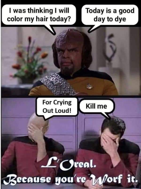 Good morning #trekfamily 🖖🏼🤣
#trekjokes