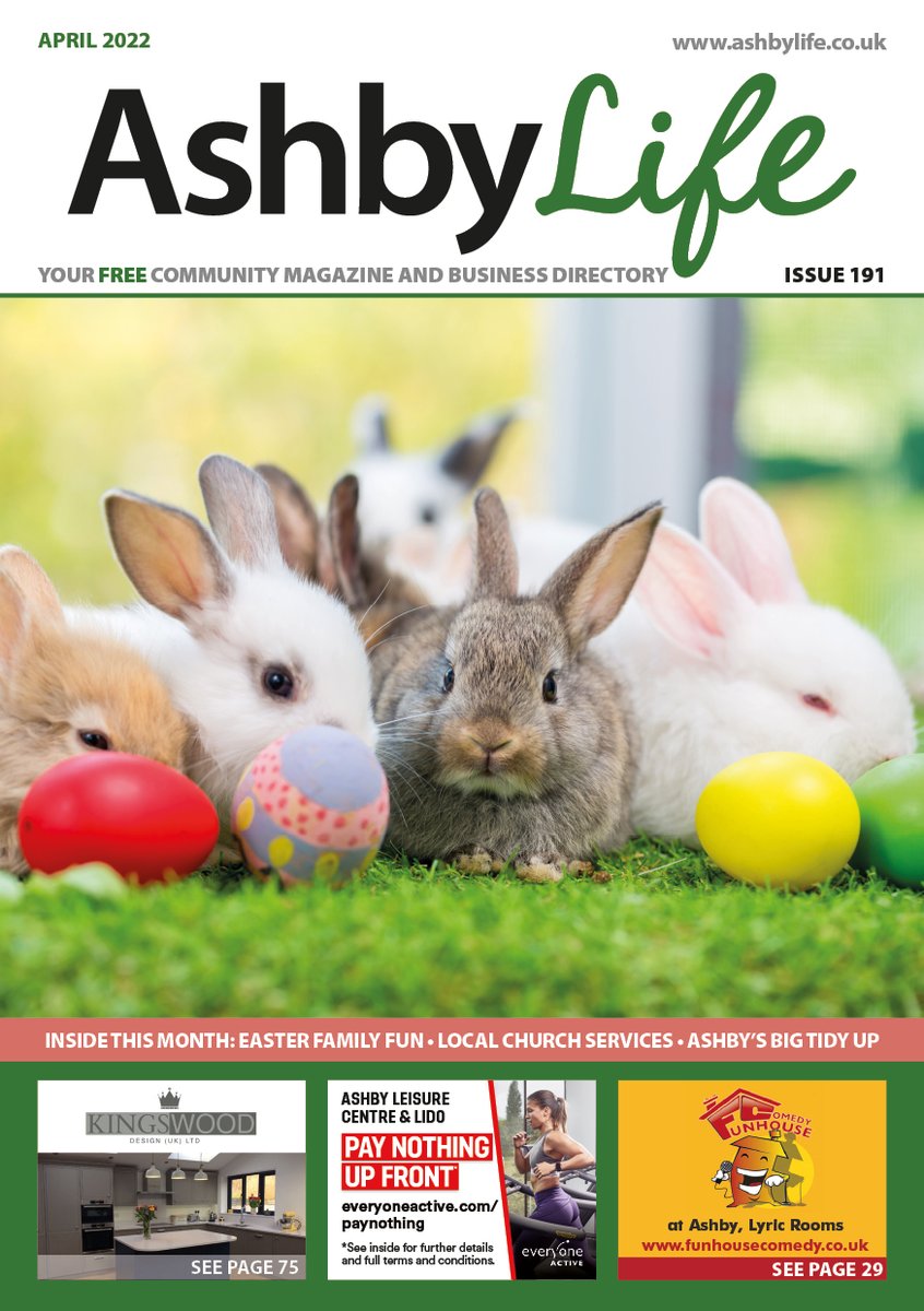 Our April magazines are out now! 
Jam packed with Easter events &amp; information on how you can get involved in this year's Ashby's Big Tidy Up ahead of the Queen's Jubilee celebrations. 

You can read it here ashbylife.co.uk/magazines/