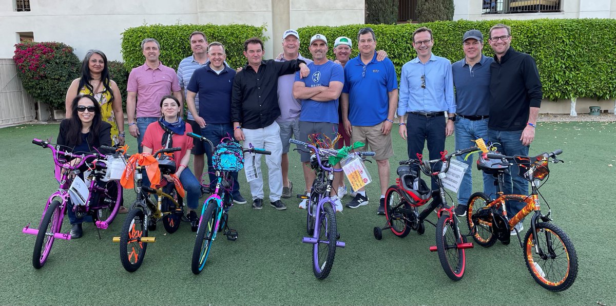 AshGroveCement's tweet photo. Members of the Ash Grove Leadership Team recently gathered to help build bicycles for children in need. The bicycles will go to a charity that provides essential needs for children in foster care through programs promoting safety, permanency, and health. https://t.co/tS2LMPIhu3