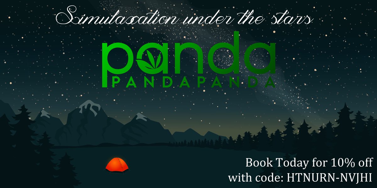 #CBQuest1Day3

Work have you stressed? Kids screaming in your ear?  Panda Panda Panda can help you get away

We offer simulaxation experiences such as remote camping under the stars or sunbathing on pristine beaches, uninterrupted by anyone else 💤

pandapandapanda.org