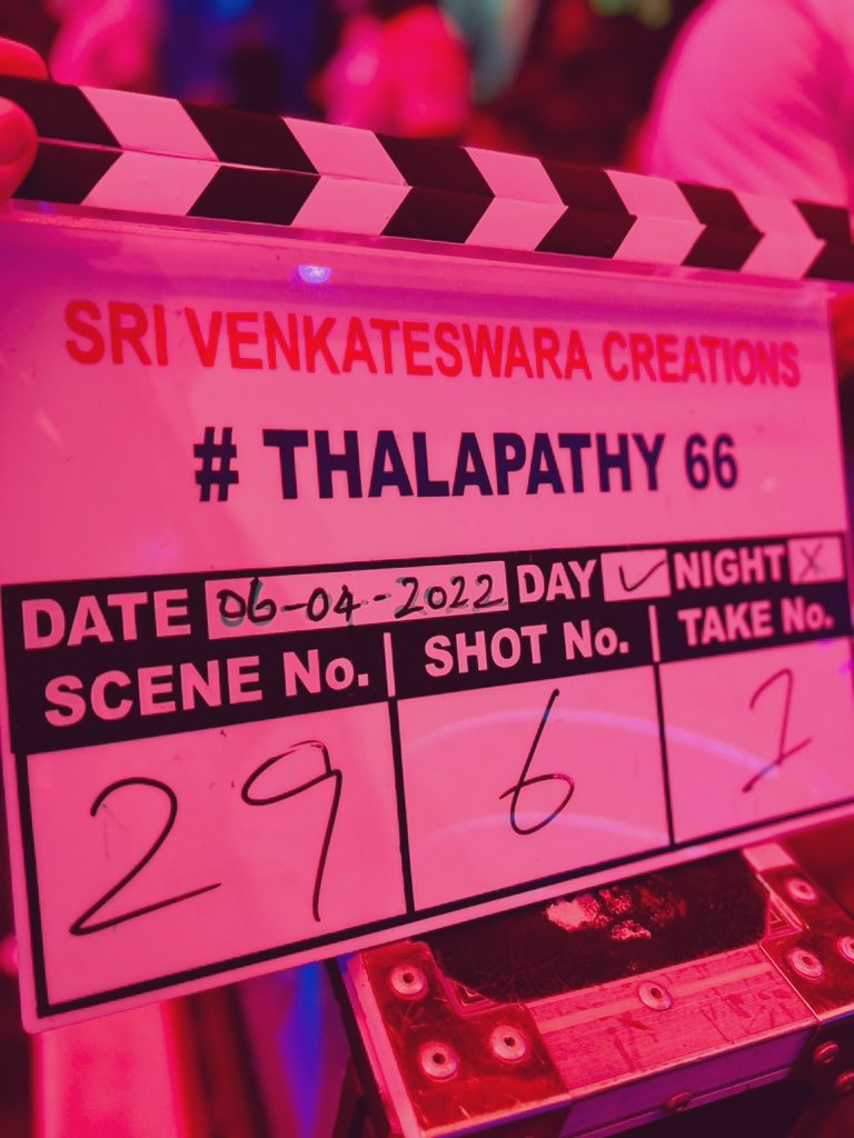 MusicThaman's tweet photo. What a Highhhhh 🧸♥️ at  #Thalapathy66 Shoot today .
Wishing My dear brother @directorvamshi All the very Best 💪🏼🎵❤️ The First Shot ON Our  @actorvijay anna Was Mind Blowingggggggg 💥💥💥 🏆💣 . @Lyricist_Vivek thanks for the amazing writings dear brother .

God bless !! https://t.co/aHPxevHHoM