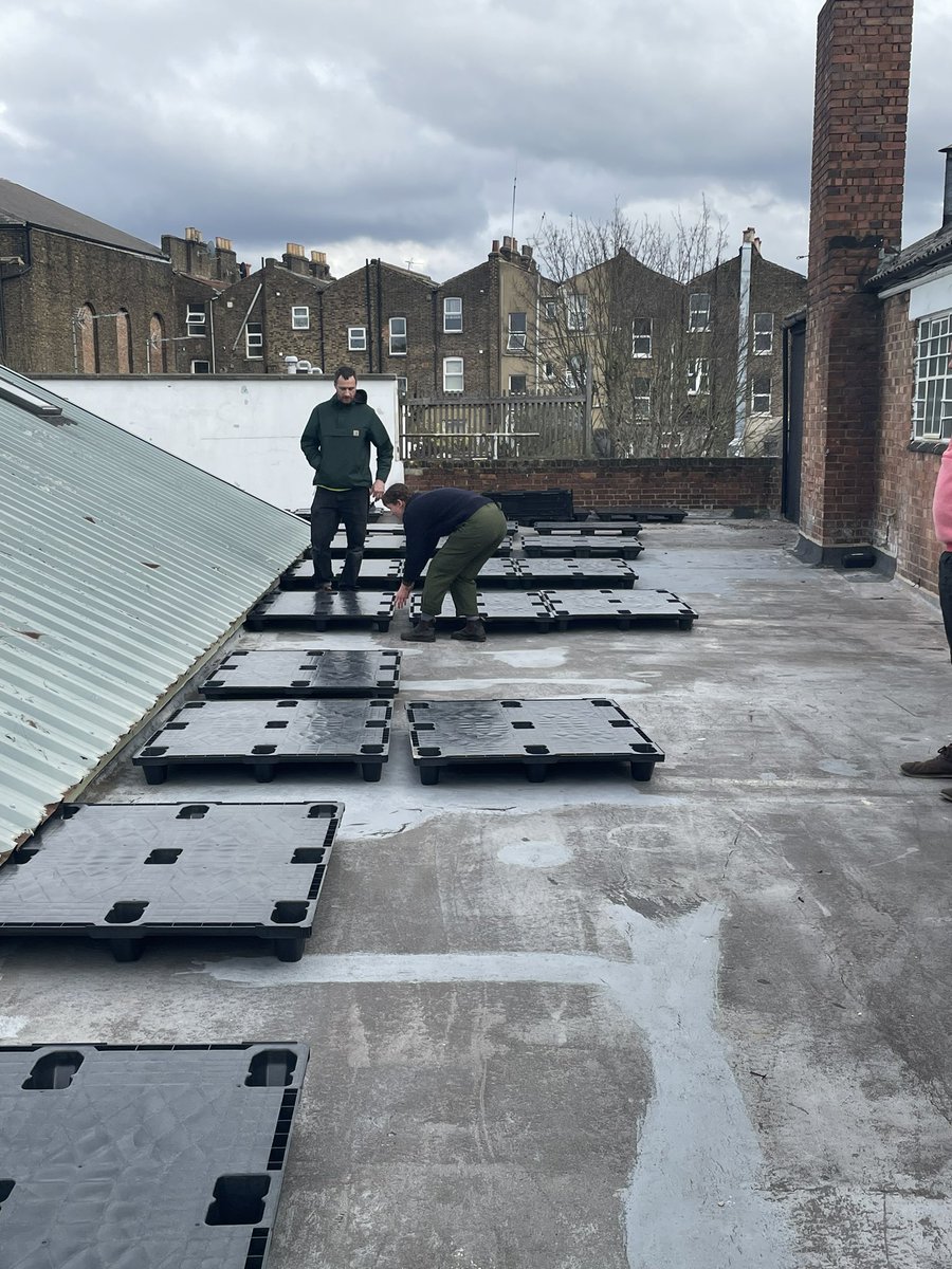 BrunswickCoffee's tweet photo. Our new #SkyFarm #ediblegarden is almost complete. We are more than excited about this project. Lots of exciting plants, herbs, fruits &amp; vegetables will be lovingly grown ready for the plates in both our sites. #GreenShoots are already poking through 😀👊 https://t.co/HKHHi2jgeg