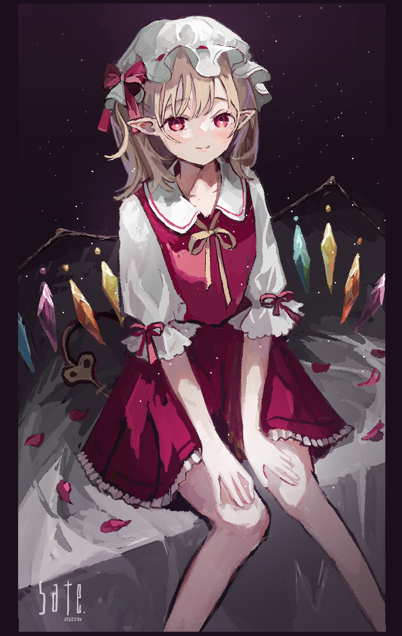 東方 フランドール・スカーレット 二次創作 手描き イラスト フランドール💎 #illustration #イラスト #東方project