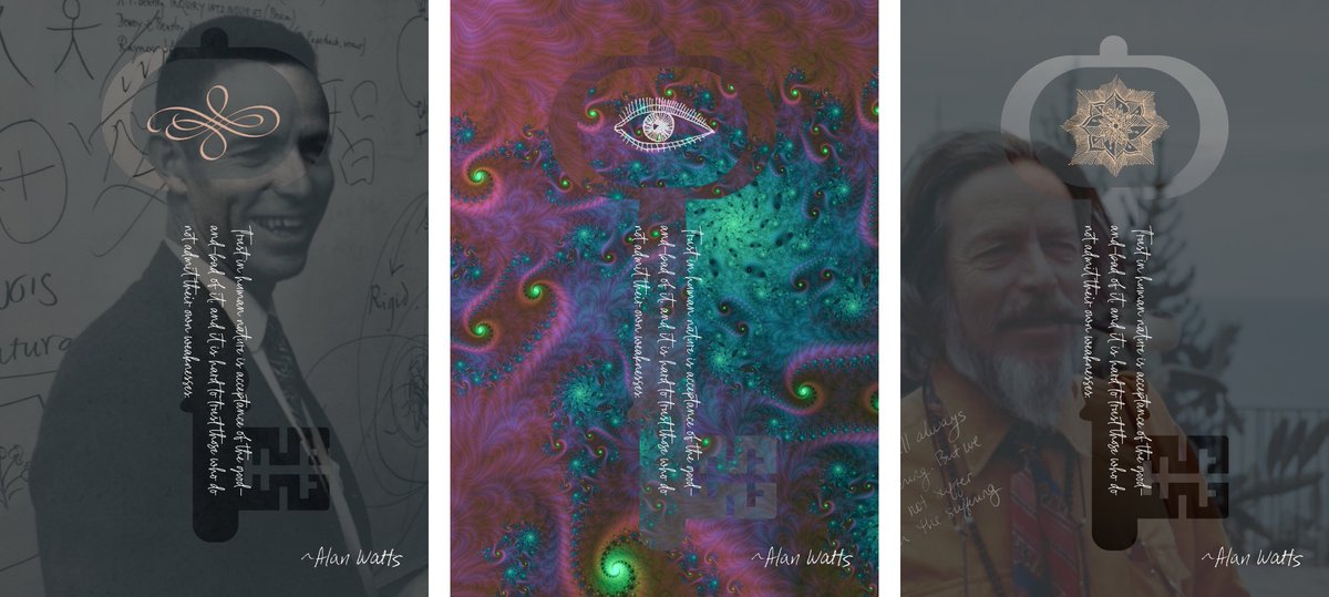 bookcoinHQ's tweet photo. [Sneak Peek] Alan Watt's Wisdom Key NFT Collection.

🖌️ Includes images &amp; Alan's hand-drawn art from his Estate's archives.
🔑 Unlocks access to his unpublished or out of print writings. (1 new piece/month)

Mint a #MetaLibrary Founder Card to get early access. (Link in bio) https://t.co/QxMjsCQMqy