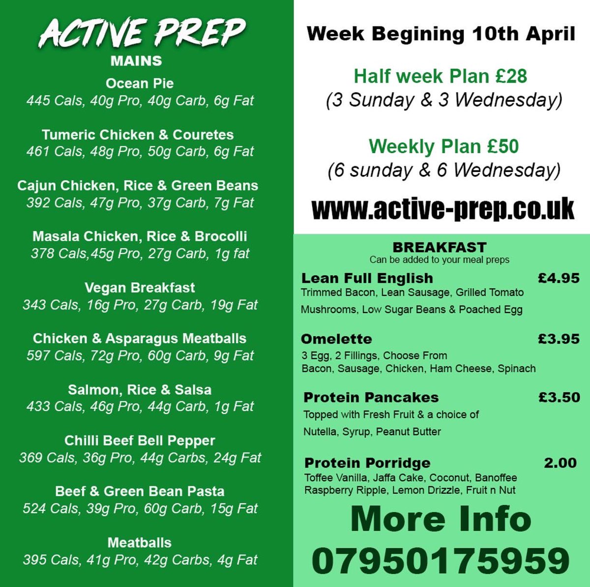 PrepActive's tweet image. Get your order in for delivery this Sunday 🚚

Make your life easier, no shopping, no prepping, no cooking, no cleaning. Just made to order food delivered to your door. 🥑🌶🥦🍗🥩🍳

#mealprep #lancashire #gymlife #prep #vegitarianfood #nocookingrequired #nocleaning #eatclean