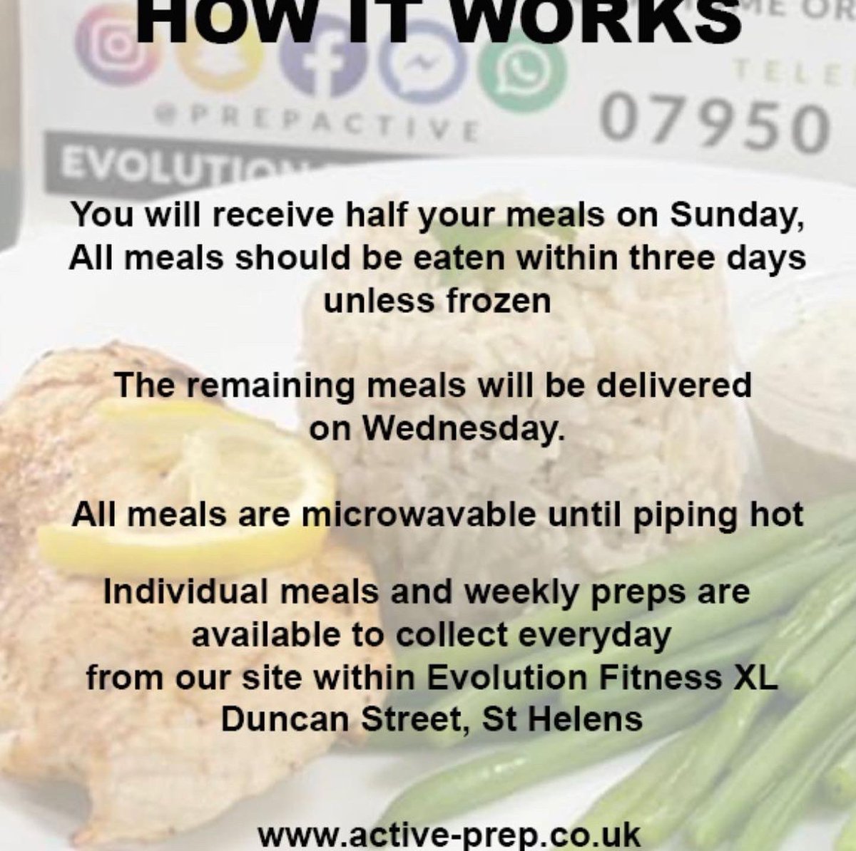 PrepActive's tweet image. Get your order in for delivery this Sunday 🚚

Make your life easier, no shopping, no prepping, no cooking, no cleaning. Just made to order food delivered to your door. 🥑🌶🥦🍗🥩🍳

#mealprep #lancashire #gymlife #prep #vegitarianfood #nocookingrequired #nocleaning #eatclean